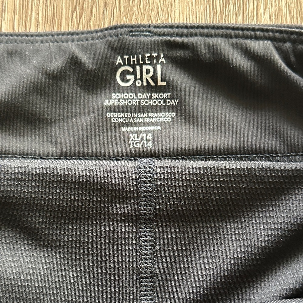Athleta Girl School Day Skort Black Size XL 
(14) - Picture 2 of 5